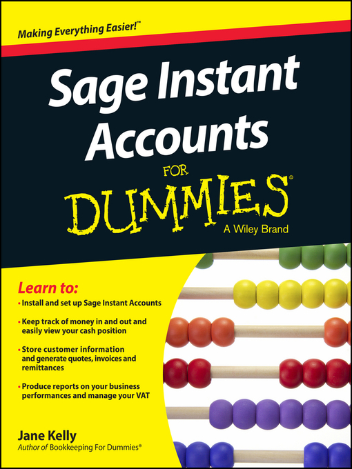 Title details for Sage Instant Accounts For Dummies by Jane E. Kelly - Wait list